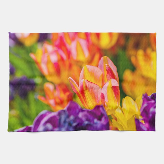 Tulips Enchanting Tea Towel (Horizontal)