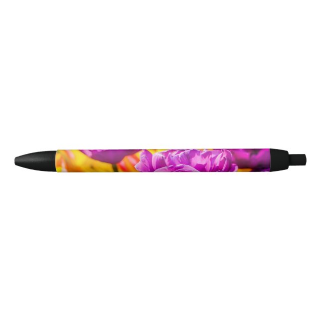 Tulips Enchanting Violet Black Ink Pen (Front)