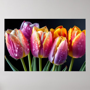 Tulips Flower Colourful Blossom Decoration Blossom