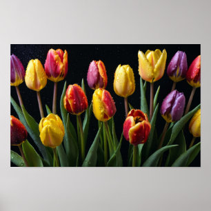Tulips Flower Colourful Blossom Decoration Blossom
