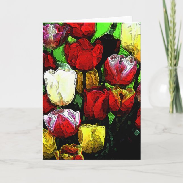 Tulips for Mum Card (Front)