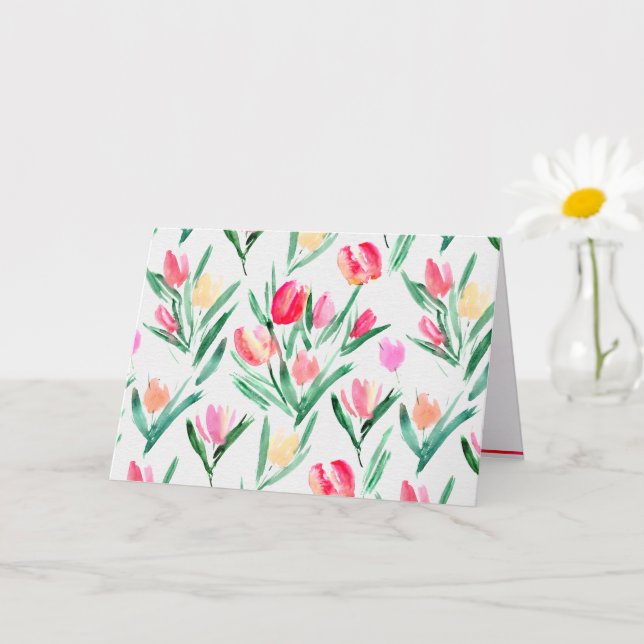 Tulips for Tulip Lovers Notecard (Small Plant)