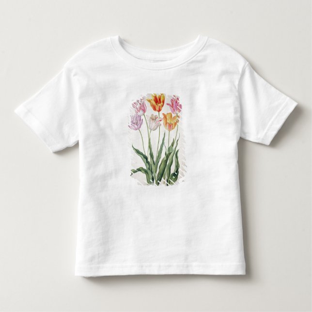 Tulips, from the 'Nassau Florilegium' (w/c on pape Toddler T-Shirt (Front)