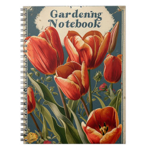 Tulips Gardening Notebook