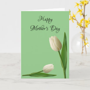 Tulips Happy Mother's Day Folded Greeting Card
