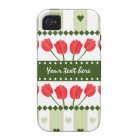 Tulips & Hearts iPhone 4 Case-Mate