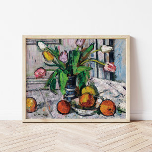 Tulips in a Blue Vase   George Leslie Hunter Poster