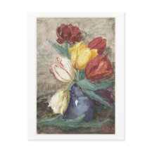 Tulips in a vase ( Sientje Mesdag-van Houten.