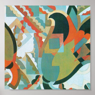Tulips in Abstract Poster