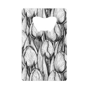 Tulips in black and white