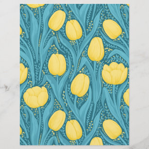 Tulips in blue and yellow