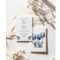 Tulips in Delft Blue customisable