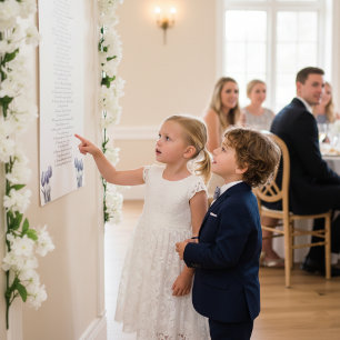 Tulips in Delft Blue customisable Poster