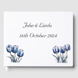 Tulips in Delft Blue Guest Book
