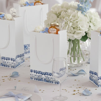 Tulips in Delft Blue  Small Gift Bag