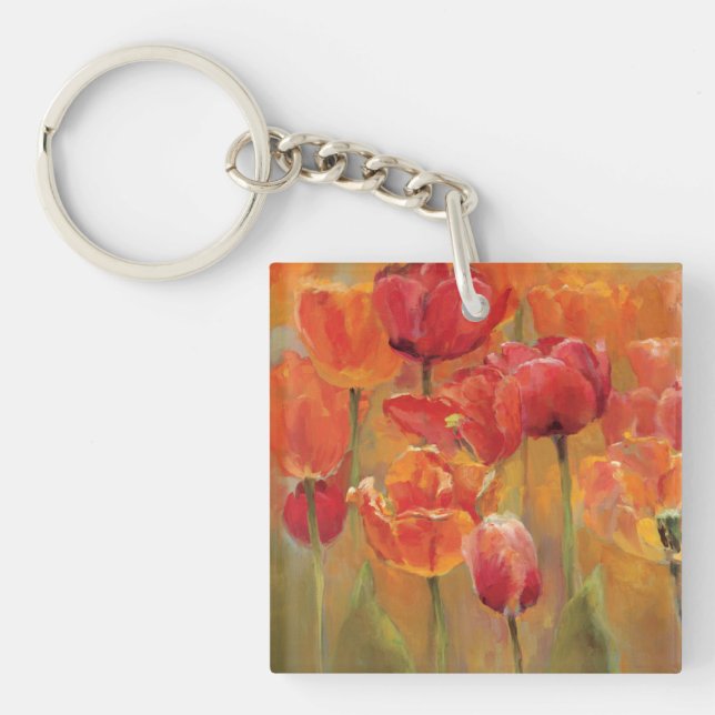 Tulips in the Midst Key Ring (Front)