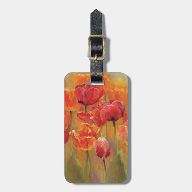 Tulips in the Midst Luggage Tag (Front Vertical)