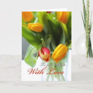 Tulips in the Vase, for mother Card