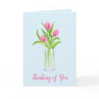 Tulips in Water Handpainted Watercolor Floral