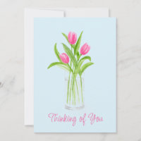 Tulips in Water Handpainted Watercolor Floral