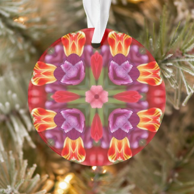 Tulips Kaleidoscope  Ornament (Tree)