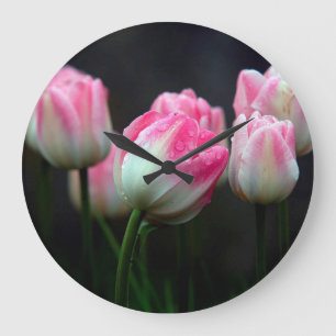 Tulips Large Clock