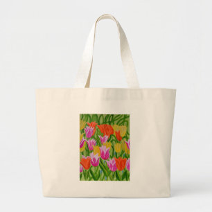 Tulips Large Tote Bag