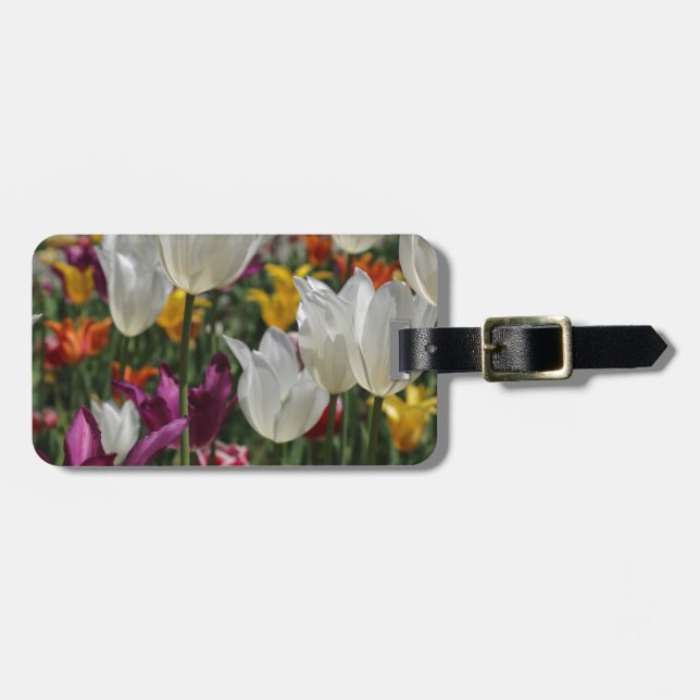 Tulips Luggage Tag (Front Horizontal)