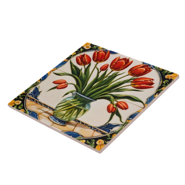 Tulips Modern Beautiful Collection Tile (Side)