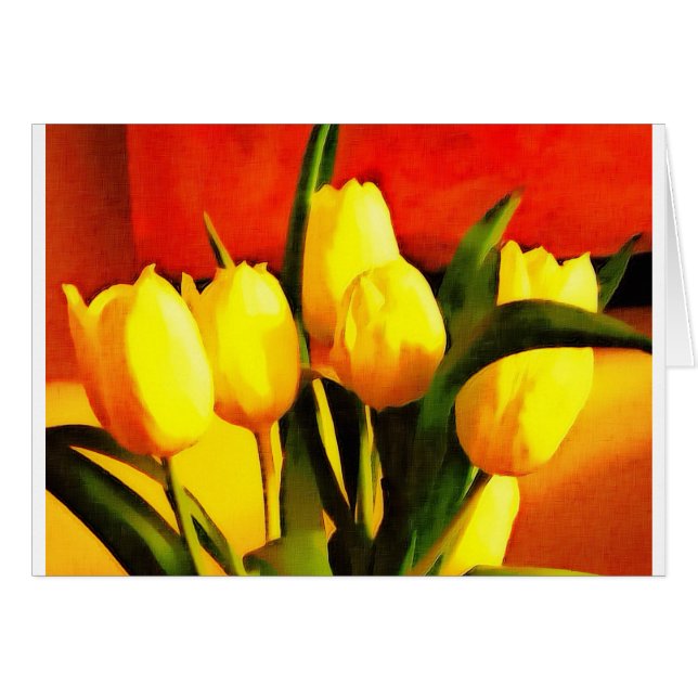 Tulips (Oil Paint Style) (Front Horizontal)