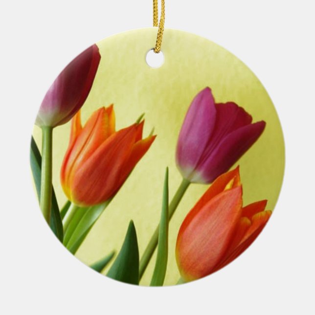 Tulips Ornament (Front)