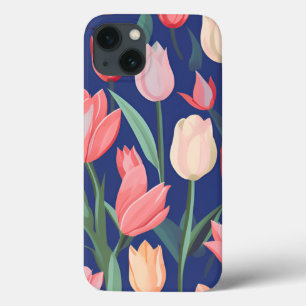 Tulips pattern. iPhone 13 case