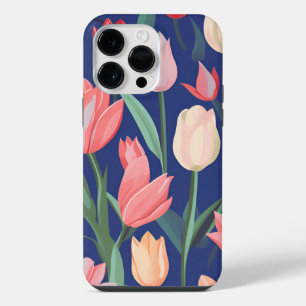 Tulips pattern. iPhone 14 pro max case