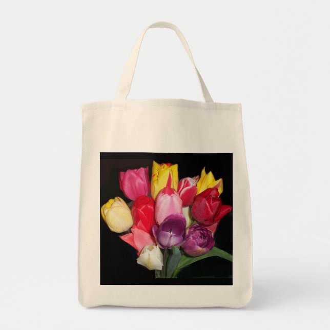 Tulips Says it All Tote Bag (Front)