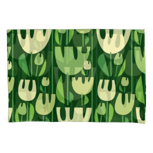 Tulips Scandinavian Style Pattern Pillowcase