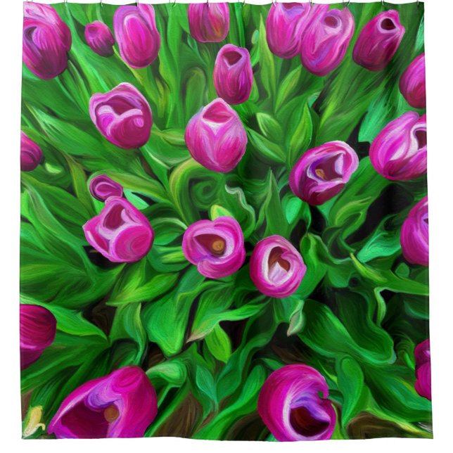 Tulips Shower Curtain (Front)