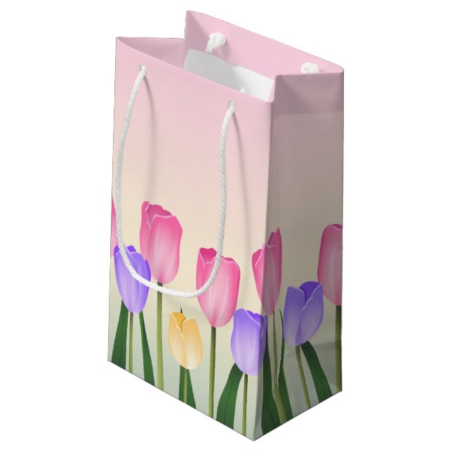 Tulips Small Gift Bag (Back Angled)