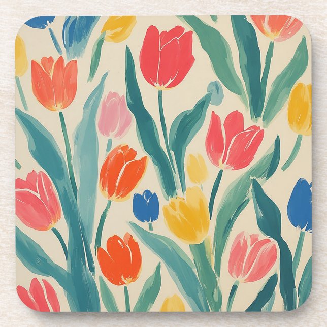 Tulips Spring Radiance Coaster (Front)