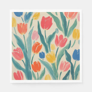 Tulips Spring Radiance Napkin