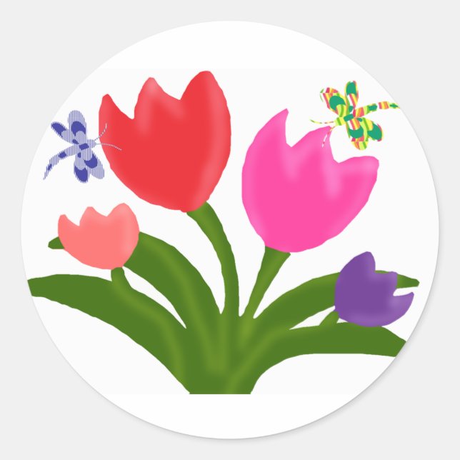 Tulips stickers (Front)