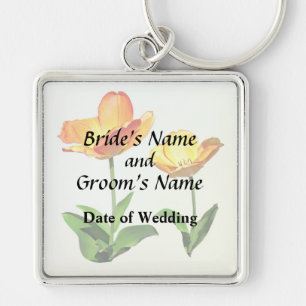 Tulips Tall and Short Wedding Products Key Ring