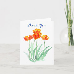 'Tulips' Thank You Notecard
