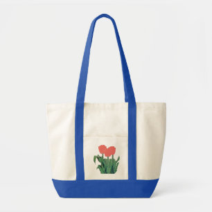 Tulips Three-Red Tote Bag