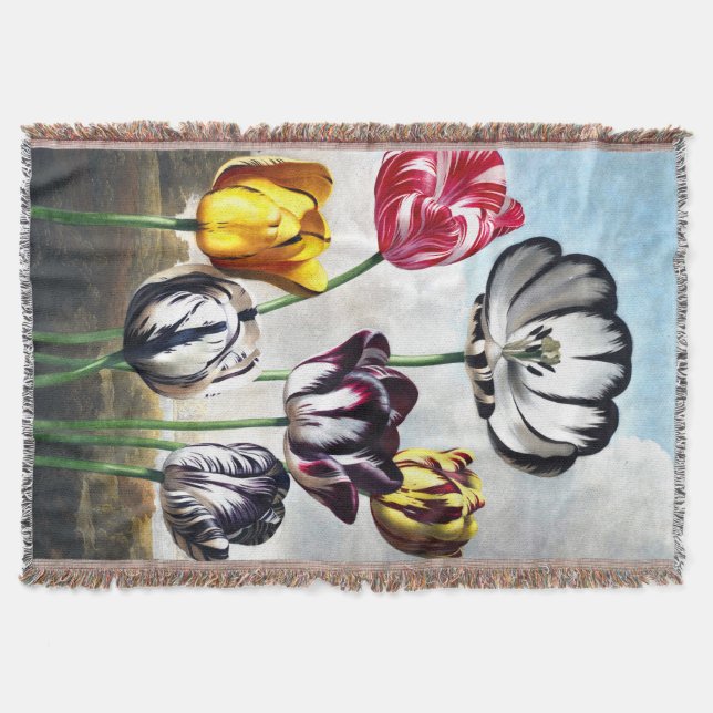 Tulips Throw Blanket (Front)