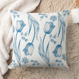 Tulips Throw Pillow