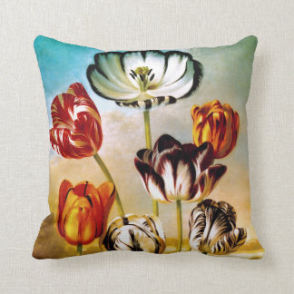 Tulips Under The Sky Pillow