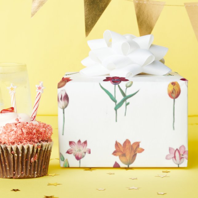 Tulips Wrapping Paper (Birthday Party)