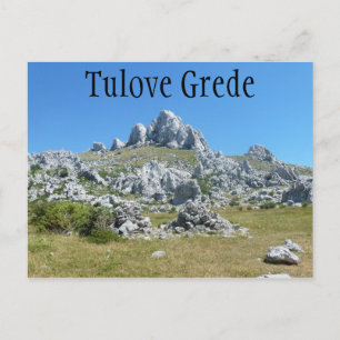 Tulove Grede, Velebit Mountains, Dalmatia, Croatia Postcard