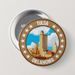 Tulsa                                              7.5 cm round badge