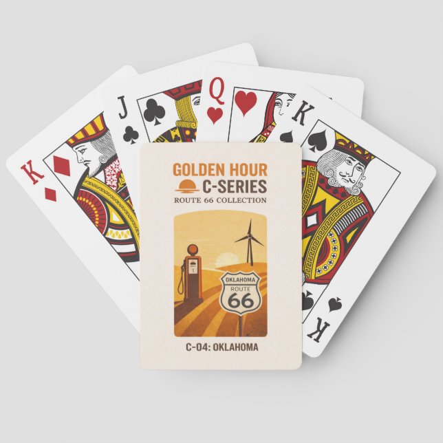 Tulsa Centennial Vintage Pump Deck Playing Cards (Back)
